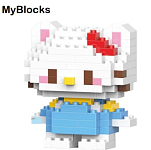 Фигурка-конструктор MyBlocks "Hello Kitty" син/бел 7217A