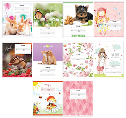 Тетрадь  18л. клетка ArtSpace "Микс. Для девочек" арт.Т18к_17887