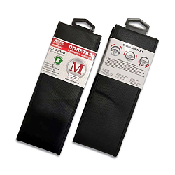 Оплетка на руль AVS GL-304M-B (эко-кожа) (размер M, черный) перфорированная