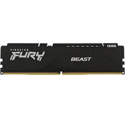 Оперативная память DDR5 16Gb Kingston FURY Beast Black XMP 5200 DIMM Non-ECC, CL40, 1.25V, 1RX8 40-40-40  288-pin 16Gbit (KF552C40BBA-16)