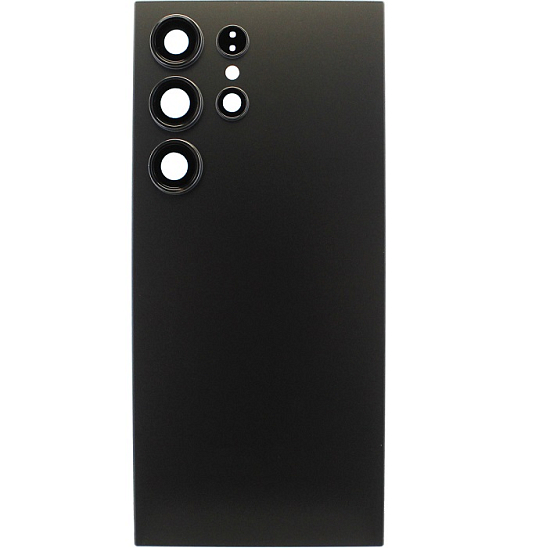 Задняя крышка для Samsung Galaxy S24 Ultra SM-S928B со стеклом камеры (черный)
