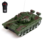 Танк радиоуправляемый «Победа», работает от батареек,  зелёный 9949693