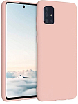 Задняя накладка SILICONE COVER для Samsung Galaxy M51 розовый