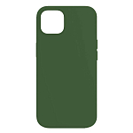 Силиконовый чехол STR для iPhone 13 тонкий (темно-зеленый)