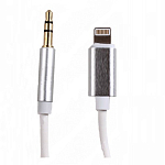 Кабель Jack 3.5 <--> Lightning  1.0м EARLDOM AUX22 серебряный