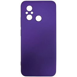 Задняя накладка SILICONE COVER для Xiaomi Redmi 12C 4G №14 Баклажан
