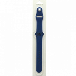 Силиконовый ремешoк MOBI для Apple Watch 42/44mm синий (020) (S)
