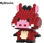 Фигурка-конструктор MyBlocks "Кабан Пумба" 7235A (мятая упаковка)
