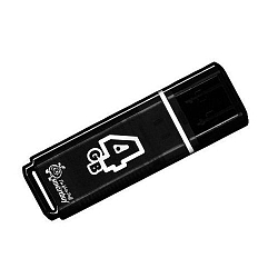 USB  4Gb SMARTBUY Glossy series Black