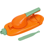 Форма для лепки вареников Доляна, 23×12×8 см, цвет оранжевый