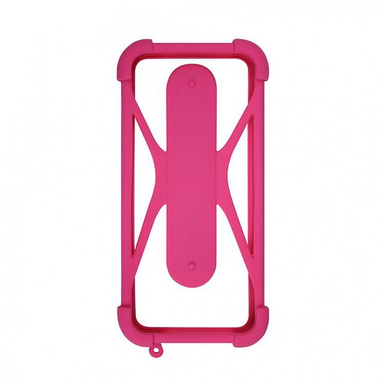 Силиконовый чехол OLMIO bumper-case 4.5"-6.5", розовый #1