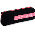 Пенал «1 сентября: No risk. No magic», 18 х 6.5 см текстильный