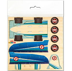 Деревянный конструктор Smile Decor Гонка 9264882