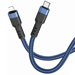 Кабель Lightning <--> Type-C  1.2м HOCO U110, синий