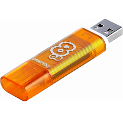 USB  8Gb Smart Buy Glossy series оранжевый