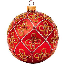 Шар "Цветочный 2", серия "ВС", 60мм, в подарочной упаковке КУ-60-201017/2