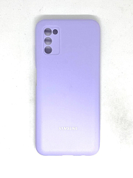 Задняя накладка SILICONE COVER для Samsung A03S лавандовый