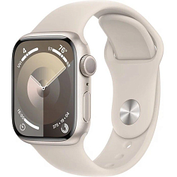 Часы Apple Watch Series 9 GPS, 41 мм, Starlight, Sport Band