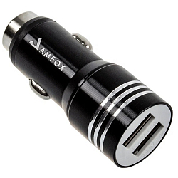 Авто ЗУ 2USB 2.4A AMFOX CCH-11 черное