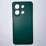Задняя накладка Мобилис для Xiaomi Redmi Note 13 (4G), темно-зеленый , матовая с защитой камеры