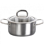 Кастрюля 1.2л KUKMARA SF-CA1216G линии "SAFIA" д.16см,со стекл.крышкой