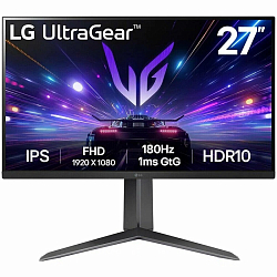 Монитор игровой 27" LG UltraGear 27GS65F-B (1920x1080/ IPS/ 180Гц) черный