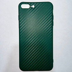 Силиконовый чехол CARBON для iPhone 7/8 Plus зеленый