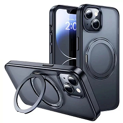 Задняя накладка HOCO AS1 Rotating Magnetic Case для iPhone 15 Pro Max black