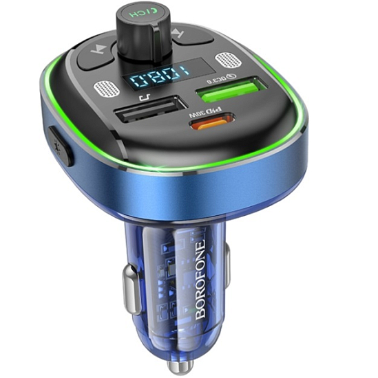 FM-модулятор BOROFONE BC47 синий