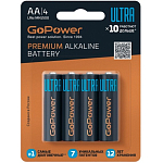 Элемент питания GoPower LR06ULTRA BL-4 (4/40/480)