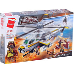 Конструктор QMAN Военные «Штурмовой вертолёт», 3 минифигуры,280 деталей