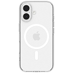 Силиконовый чехол Spigen Magsafe на iPhone 17 прозрачный