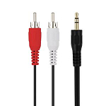 Кабель Jack 3.5 <--> 2RCA  1.5м VIXION PRO VX-40 черный