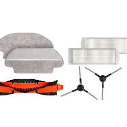 Комплект аксессуаров чёрный для робота-пылесоса Xiaomi Robot Vacuum S10 S12 B106GL, Xiaomi LDS 3C 2S XMSTJQR2S, Mi Robot Vacuum Mop P STYTJ02YM, Viomi