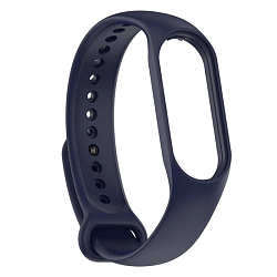 Силиконовый ремешок WB13 для Xiaomi Mi Band 7 (blue), на кнопке (регулируемый)