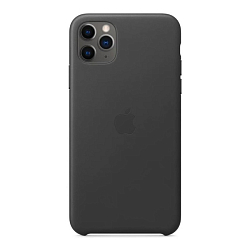 Задняя накладка MOBIS для iPhone 11 Leather Case (Черный)