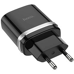 Сетевое ЗУ 1USB 3.0A HOCO C12Q QC3.0 чёрный