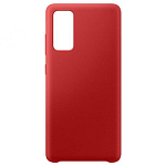 Силиконовый чехол SILICONE CASE для Samsung Galaxy S20 Fe красный