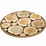 Панно можжевеловое БАННЫЕ ШТУЧКИ, круг, D=30 см, с канатом 33573