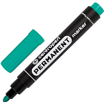 Маркер перманентный зеленый, пулевидный, 2,5мм  Centropen арт.8566/1з