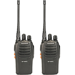 Рация BAOFENG BF-666S (UHF), 16 каналов, радиус действия 10км.(в комплекте 2 шт.)