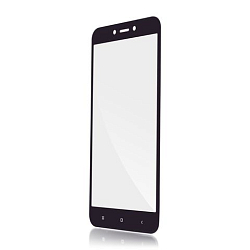 Противоударное стекло NONAME для XIAOMI Redmi Note 4 черное, в техпаке