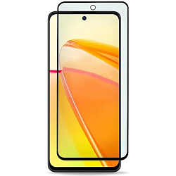 Противоударное стекло 5D ZIBELINO для Realme C55 черное с вырезом