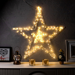 Светодиодная фигура «Звезда» 80 см, металл, 220 В, 8 режимов, свечение тёплое белое 9591241