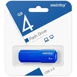 USB  4Gb Smart Buy Clue синий