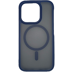 Задняя накладка HOCO AS5 Anti-fall Flexible Airbag Magnetic Case для iPhone 15 Pro Max Прозрачно-синий