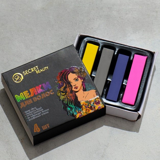 Мелки для волос, 4 шт. 9572840