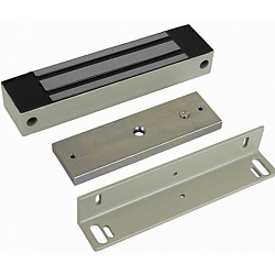 Замок электромагнитный AT-06654 AccordTec ML-350N 400 кг, уголок, серый, DC 12В 0,4А, IP67