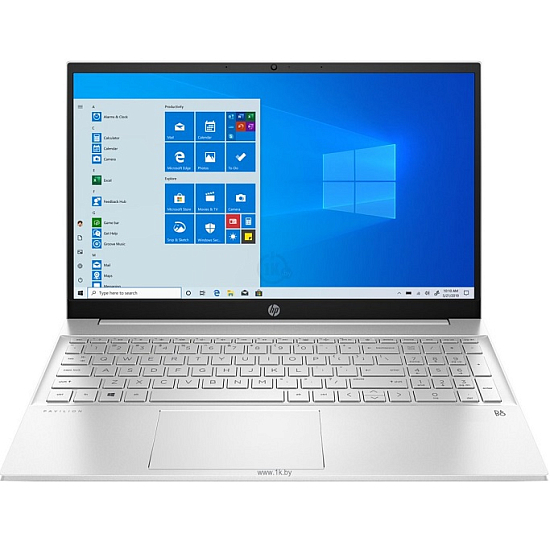 Ноутбук 15.6" HP PAVILION 15-eh2046ci (79B15EA) (AMD Ryzen 5-5625U/ 16GB/ SSD 512GB/ DОС), Silver )