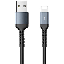 Кабель USB <--> Lightning  1.0м REMAX RC-C008 черный (Kayla II Series)